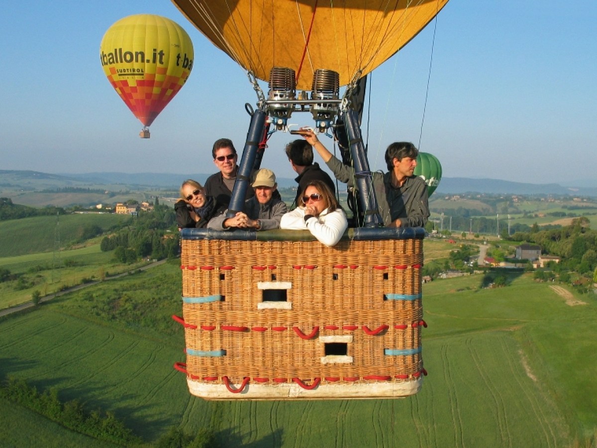 a large balloon in the sky
